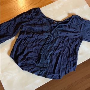 Black off the shoulder (or on) top